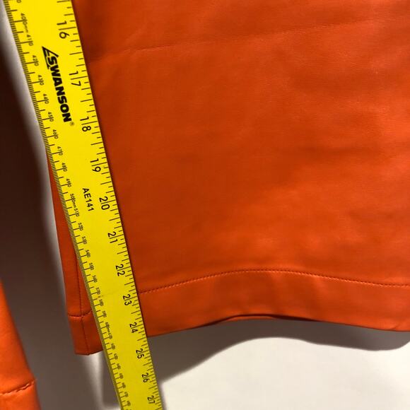 Anthropologie Maeve The Colette Cropped Wide-Leg Faux Leather Pants Size 32 $130 - Picture 8 of 10